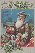 Jean Noval's extensive postcard collection includes many that are holiday-themed.